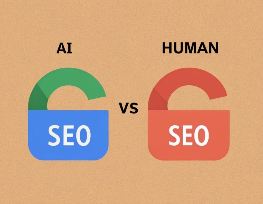 AI VS HUMAN for make SEO